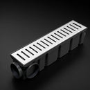 Ralo Linear em inox 10x50 com coletora modular e Tela Anti Inseto