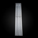 Ralo Linear 15×100cm em Alumínio com Aro de Fixação