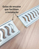 Ralo Linear Elite com Aro de fixação e Tela Anti Inseto