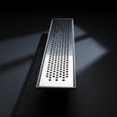 Ralo Linear 6×50cm Sifonado e Anti Inseto com Grelha em Inox Polido