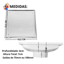 Ralo cola piso 20x20 para banheiros