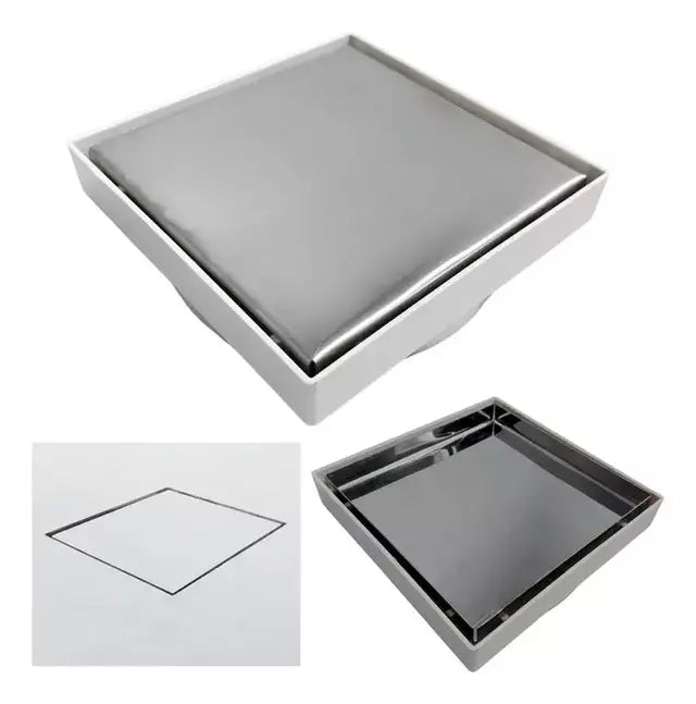 Ralo Invisível Cola piso  para banheiros