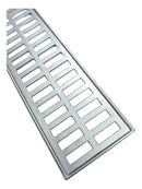 Ralo Linear 15×100cm em Alumínio com Aro de Fixação