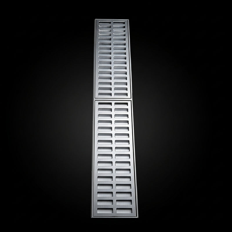 Ralo Linear 15×100cm em Alumínio com Aro de Fixação