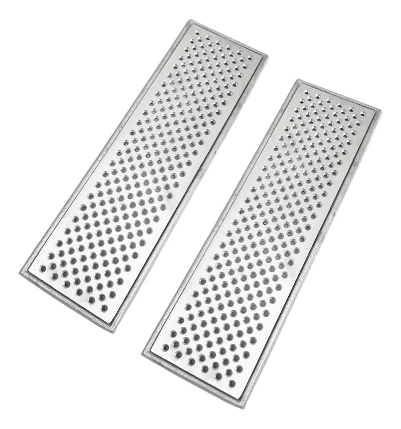 Ralo Linear 15x50cm em Alumínio com Aro de Fixação