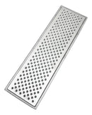 Ralo Linear 15x50cm em Alumínio com Aro de Fixação