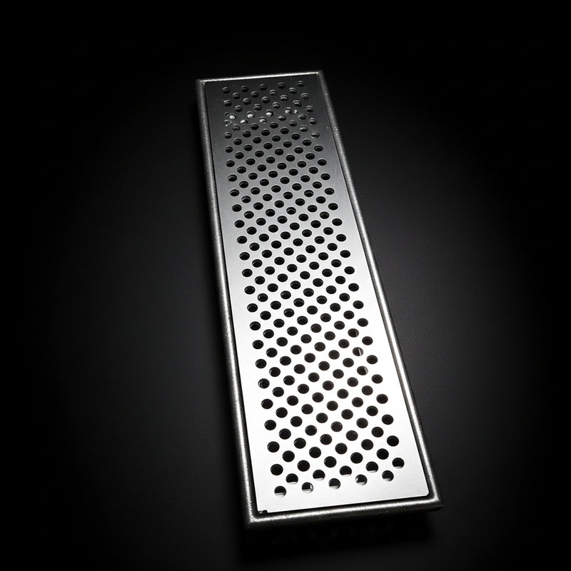 Ralo Linear 15x50cm em Alumínio com Aro de Fixação