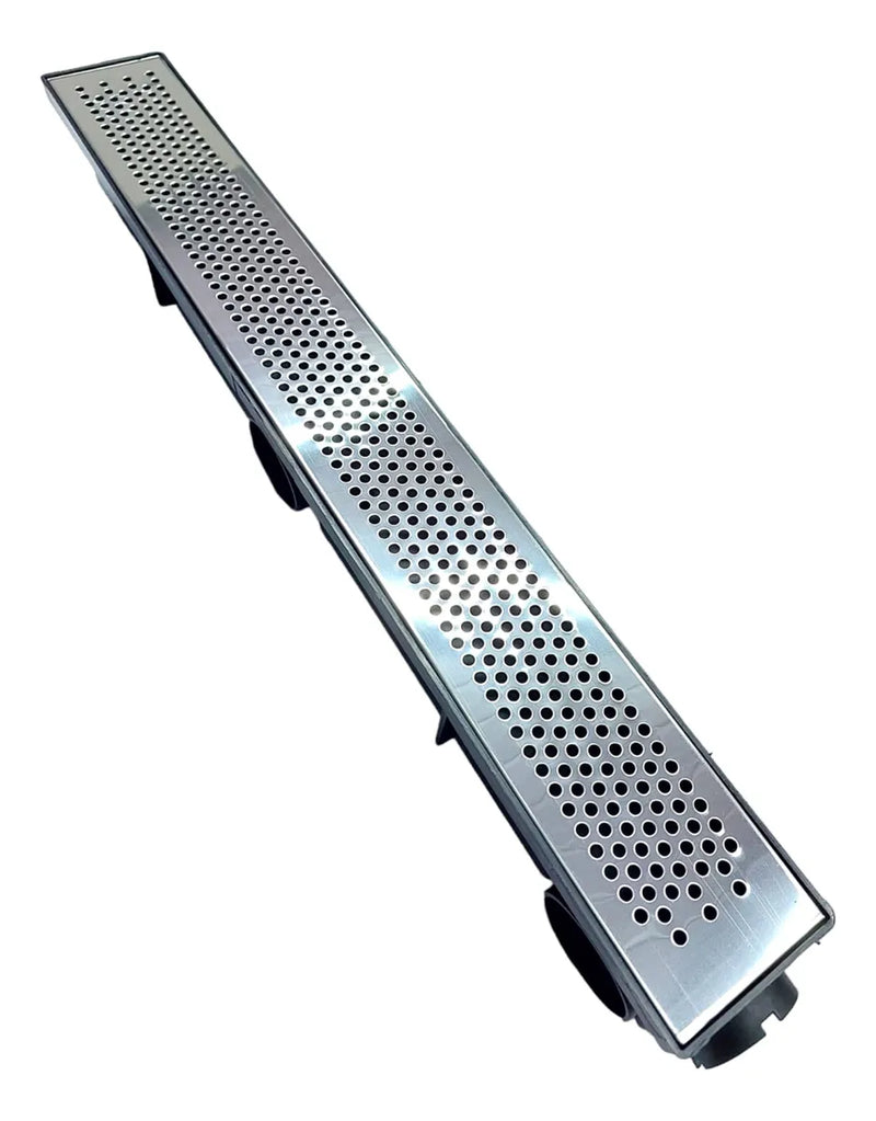 Ralo Linear 6×50cm Sifonado e Anti Inseto com Grelha em Inox Polido