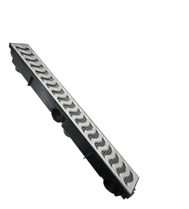 Ralo Linear Elite 8x50 em Alumínio com coletora e tela anti inseto