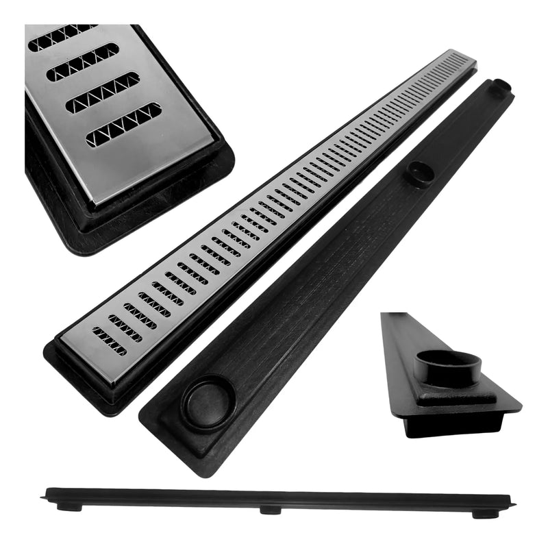 Ralo Linear Aberta com Coletor Raso