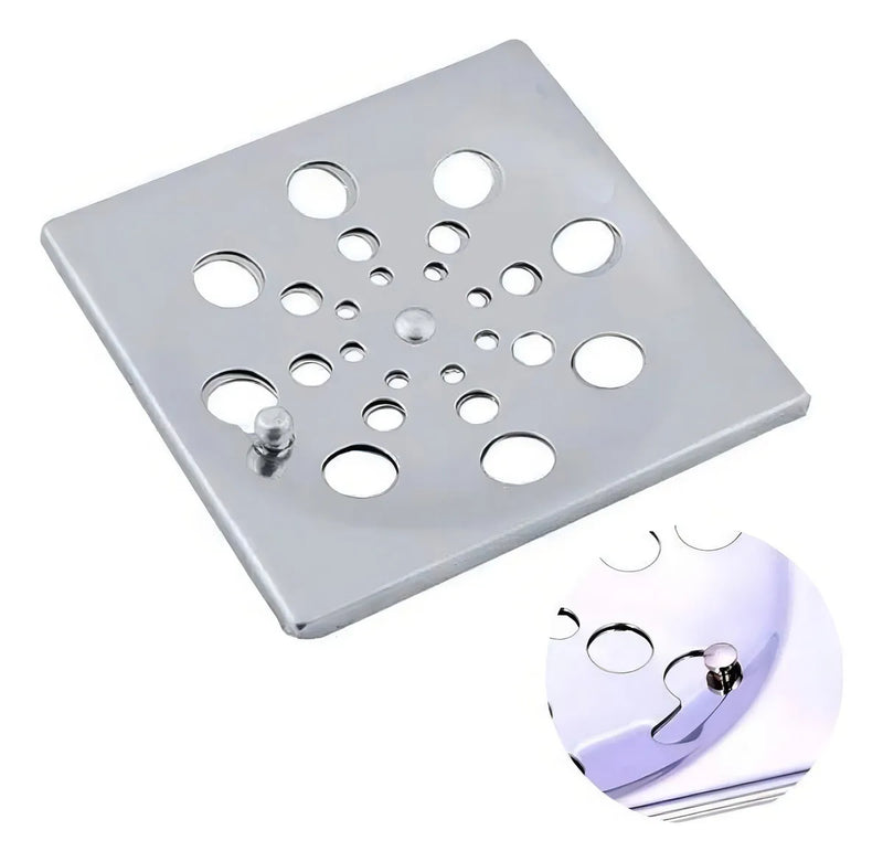Ralo Inox 10x10 Abre Fecha com Aro
