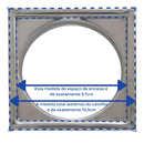 Ralo Inox 10x10 Abre Fecha com Aro