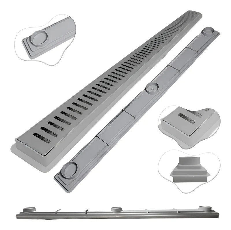 Ralo Linear Aberta com Coletor Raso