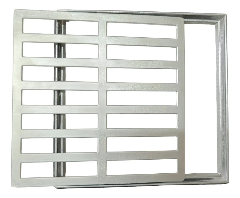 Ralo Grelha Pluvial 20x20 Alumínio Com Aro