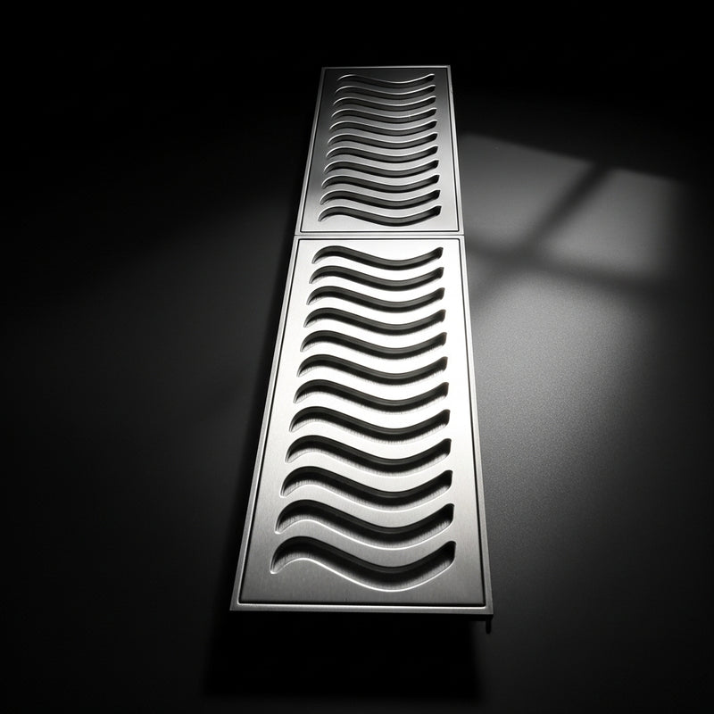 Ralo Linear Elite com Aro de fixação e Tela Anti Inseto