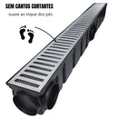 Ralo Linear Alumínio com tela Anti inseto e Coletora