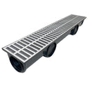 Ralo Linear 20x100 Alumínio com tela Anti inseto e Coletora