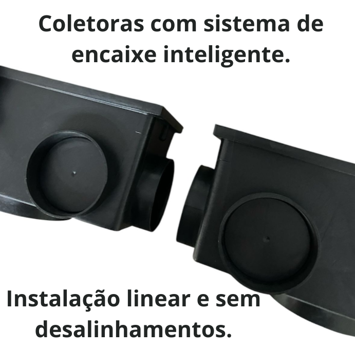 Ralo Invisível em inox 6x50 com Caixa Coletora e Tela Anti Inseto