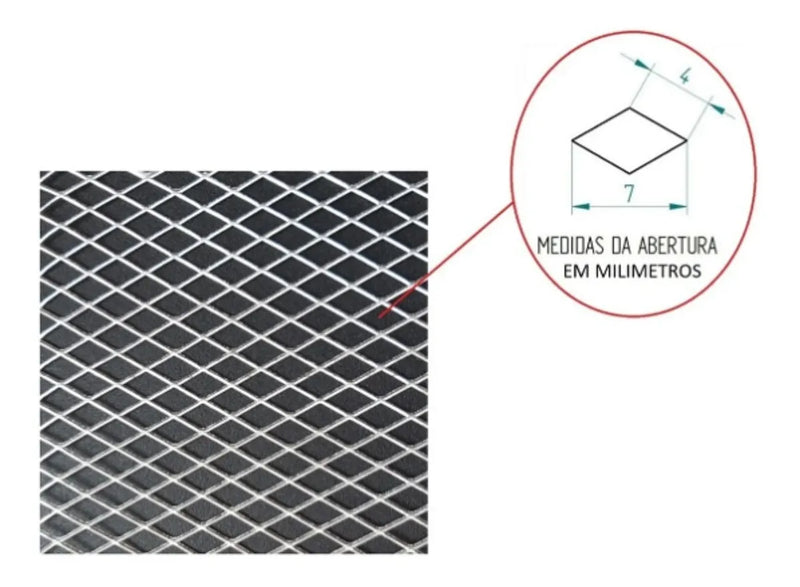 Tela Anti Inseto e Sujeira de Alumínio Expandido Para Ralo